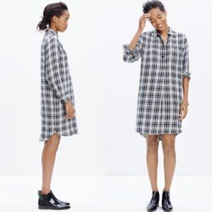 Plaid shirtdress